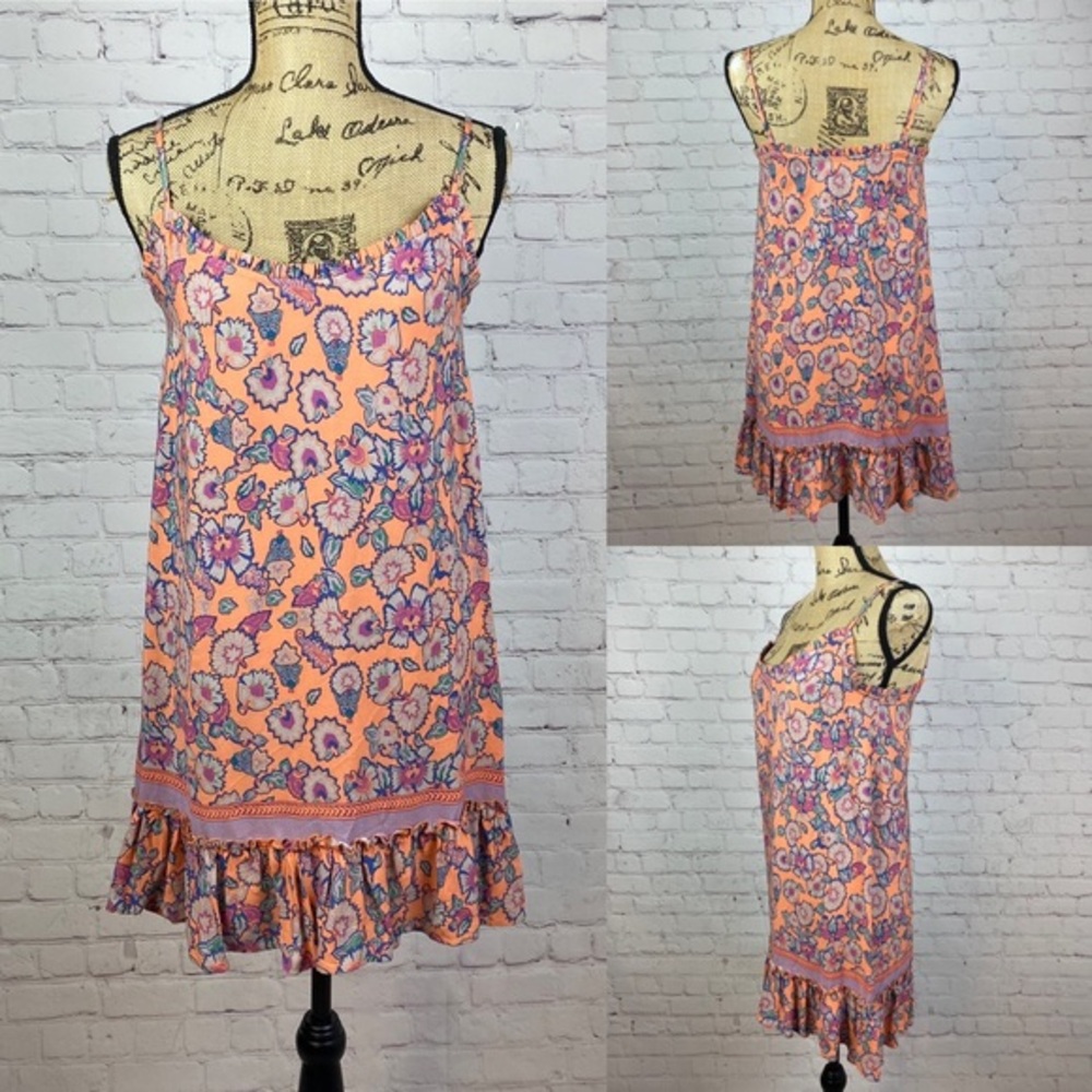 Chelsea & Violet Floral Ruffled Slip Dress
